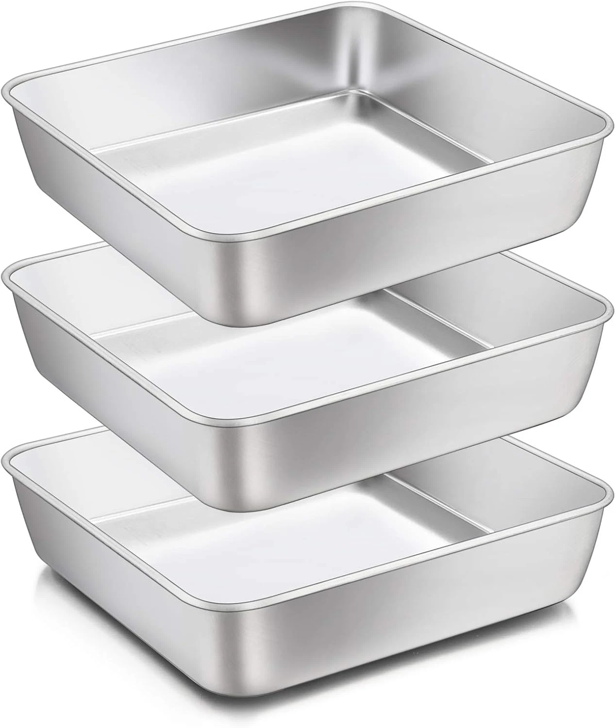 8 X 8-Inch Baking Pan, Square Cake Brownie Baking Pans Stainless Steel Bakeware
Opens in a new windo
