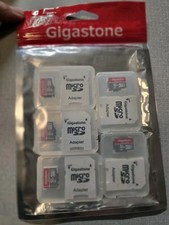 GIGASTONE 32GB Camera Plus Micro SD Card 5-Pack, with SD Adapter