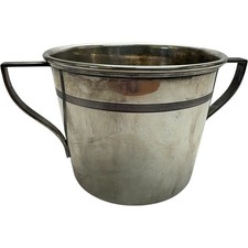 Vintage Silver Plated Ice Bucket With Handles Made In England