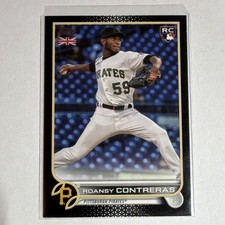 Topps UK Edition Black Roansy Contreras Rookie #203 Pirates Serial Numbered /125