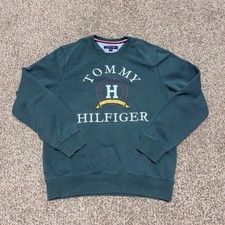 Tommy Hilfiger Green Crew Neck Men s Medium B...