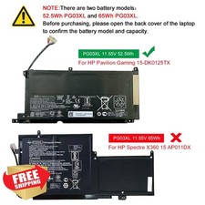 Dentsing PG03XL Battery 11.55V 52.5Wh for HP Pavilion Gaming 15-DK 16-A0000