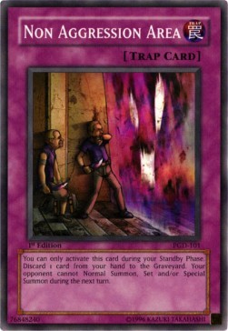 YuGiOh Non Aggression Area PGD-EN101 Common Englisch Poor 1st