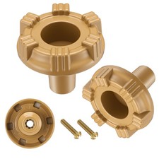 Metal Outdoor Faucet Handle Repair Kit 2 Pcs Brown RustResistant for Yard Fauce