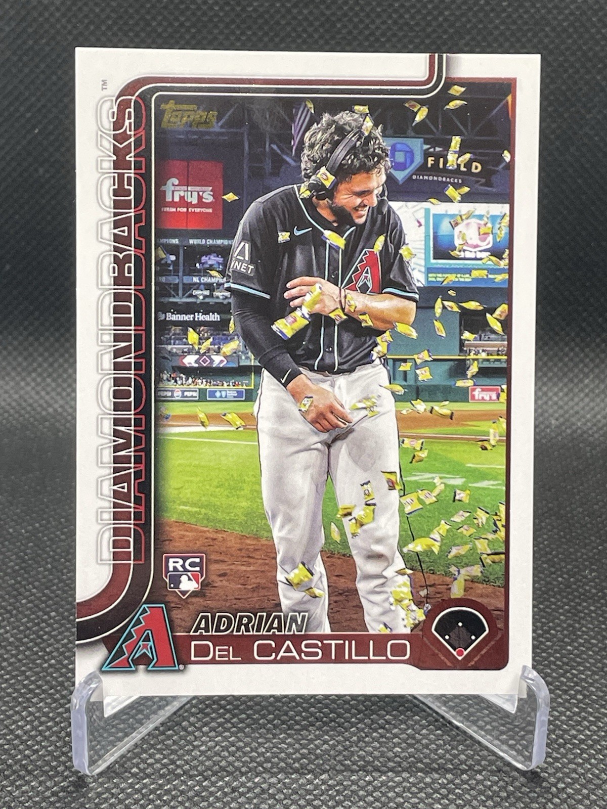 2025 Topps Series 1 Adrian Del Castillo Golden Mirror RC SSP Diamondbacks #226