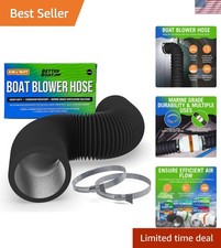 Boat Blower Hose, 4 Inch Marine Exhaust Hose, 10 Ft Flexible PVC Duct