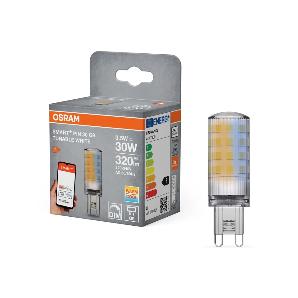 OSRAM SMART+ WiFi SPECIAL PIN CL 30 LED-Lampe mit Retrofit-Stecksockel G9, 3,5W, - Bild 4 von 4