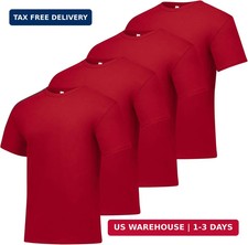 Hanes Men's T-Shirt Pack - 4-Pack - Essential-T Crewneck Cotton T-Shirts - Every