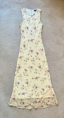 Vintage Y2k 90s My Michelle Butter Yellow Floral Summer Lined Maxi Dress 7/8 | eBay Vintage Y2k 90s My Michelle Butter Yellow Floral Summer Lined Maxi Dress 7/8 | eBay