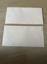 Briefumschläge Pastell Orange Größe ca. 110x220 mm nassklebend 6 Stück