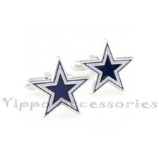 Dallas Cowboys Star Stainless Steel Dress Shirt 1 Pair Cufflinks USA Seller