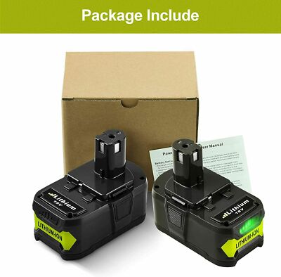 2X 18V 8.0Ah For RYOBI P108 18 V One Plus High Capacity Battery Lithium-Ion NEW
