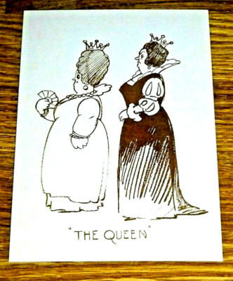 DISNEY VILLAIN POSTKARTE ~ SCHNEEWITTCHEN ~ DIE BÖSE KÖNIGIN ~ CONCEPT ART ~ 1937 ~ NEU