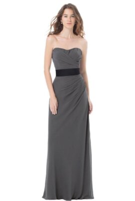 Levkoff Bridesmaid Dress 483 Prom Formal Long Gown Strapless NWT Gray  Pewter 12