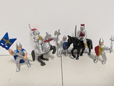 Safari LTD 2" Medieval Knights  War Horse Figures PVC Toy Lot
