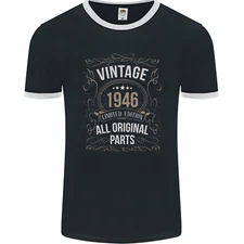 79th Birthday Limited Edition 1946 Mens Ringer T-Shirt FotL