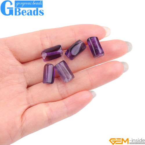 Natural Assorted Gemstone Faceted Tube Column Beads for Jewelry Making 8x12mm - Picture 85 of 192