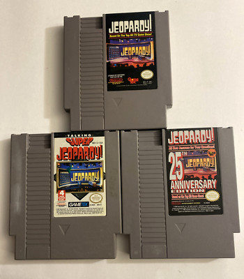 NES Nintendo Jeopardy Game Lot 25th Anniversary Super Jeopardy OEM