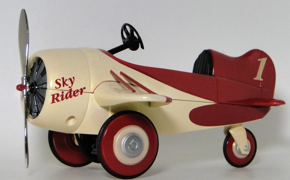 Pedal Car Plane WW2 Metal Ford Aircraft P51 Mustang 1967 "Too Small to Ride-On" - Image 3 of 4