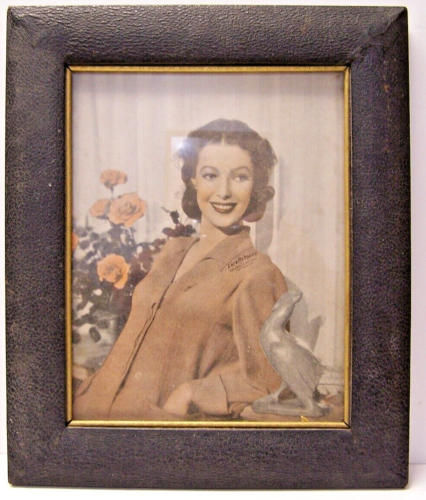 Vintage Columbia Pictures Paper Advertising Loretta Young Photograph Framed 8X10 - Picture 1 of 3