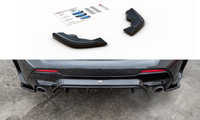 Cup Diffusor Seiten AnsäTze Schwarz FüR 1Er BMW F40 M135I M-Paket Heck Flaps V2
