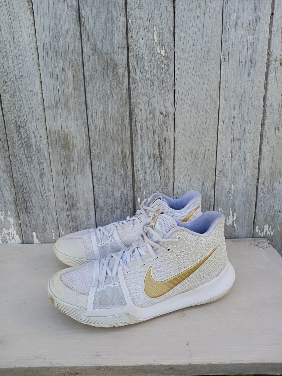 Nike Kyrie III Finals Gold white gold 852395-902 Mens Size