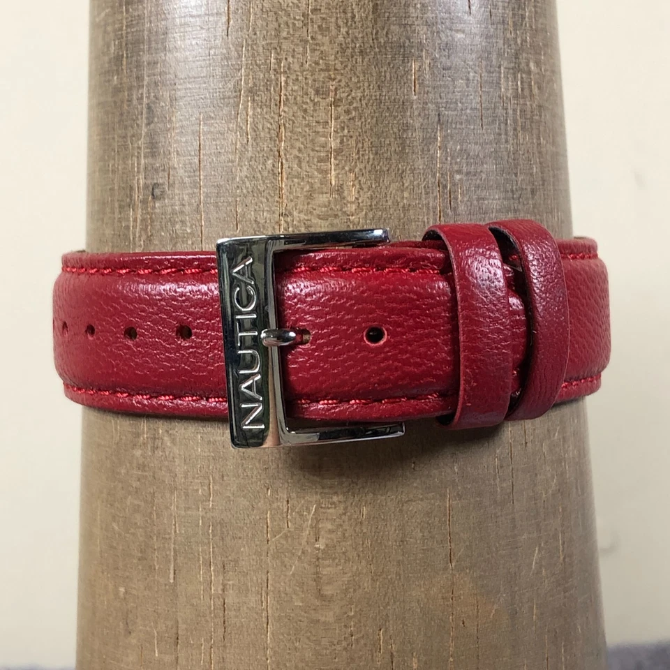 Eddie Bauer Hombre 243-4P31 Vestido Fase Lunar Cuero Cuarzo Analógico 37mm Reloj 8" Foto 4 de 4