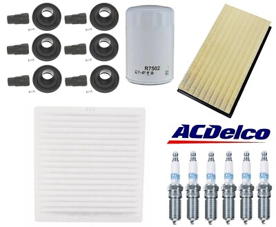 Tune Up Kit w/ Acdelco ''PLATINUM'' & Coil Boots 2009-2014 for Ford Edge V6