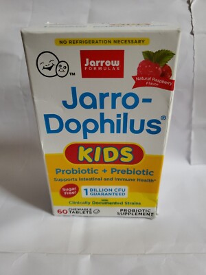 Jarro-Dophilus Kids Probiotic + Prebiotic 1 Billion CFU 60ct EXP 01/24  Lot Of 2