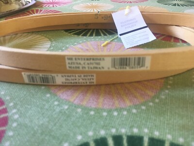 2 Embroidery needle point crochet loop wood with SCREW ADJ. 5 X9 ON THE INSIDE