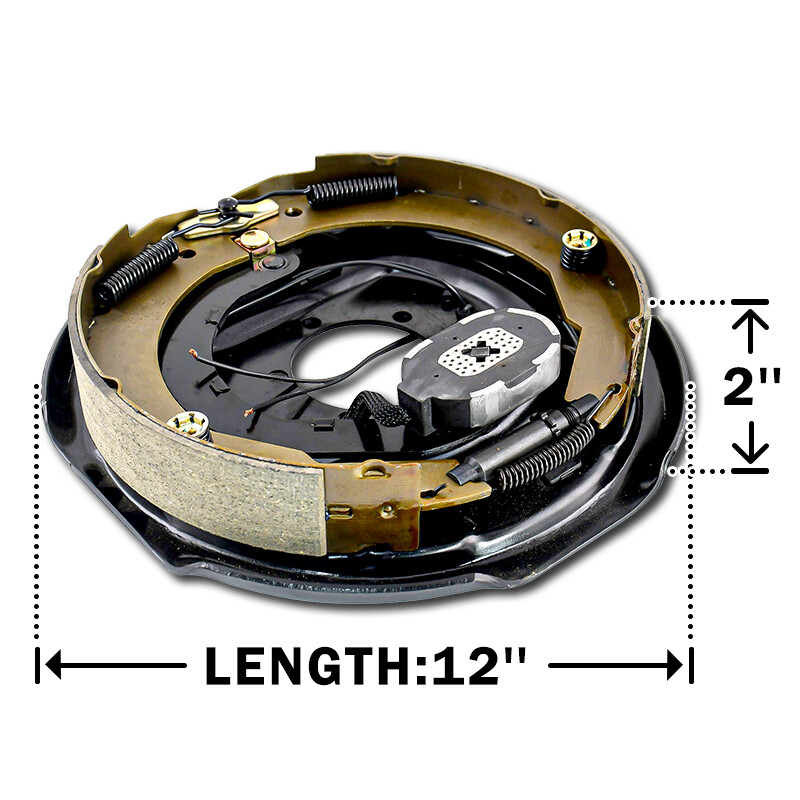 Four 12 In. X 2 In. Electric Brake Trailer Backing Plates (2 Left 2 Right - Foto 10