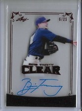 2018 Leaf Trinity Clear BRICE TURANG Red Foil Auto RC 6/25 Brewers 1st Rnd Pick