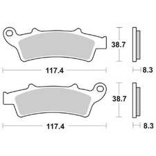 Pastillas De Freno SBS 159CT Betamotor 125 RR 4T LC 2018-2022