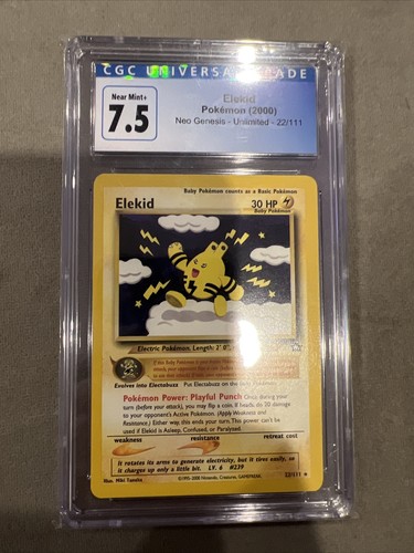 Elekid (Unlimited) graded CGC 7.5 for sale on eBay