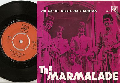 THE MARMALADE OB-LI-DI OB-LA-DA & CHAINS NORWAY 45+PS 1968 MOD PSYCH THE BEATLES