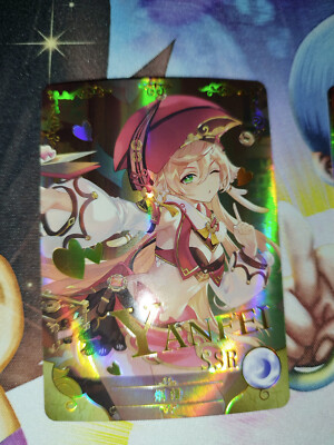 Karte Goddess Story NS-10SSR-14 SSR Yanfei Genshin Impact Rare Card Foil Waifu