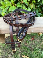Leaders Leather Laced Reins - High End - Great buy!