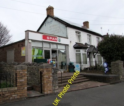 Foto 6x4 Spar, Newton Nottage Road, Porthcawl Text an der Wand über dem c2016