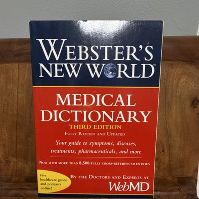 Webster's New World Medical Dictionary Third Edition Paperback Medical Book