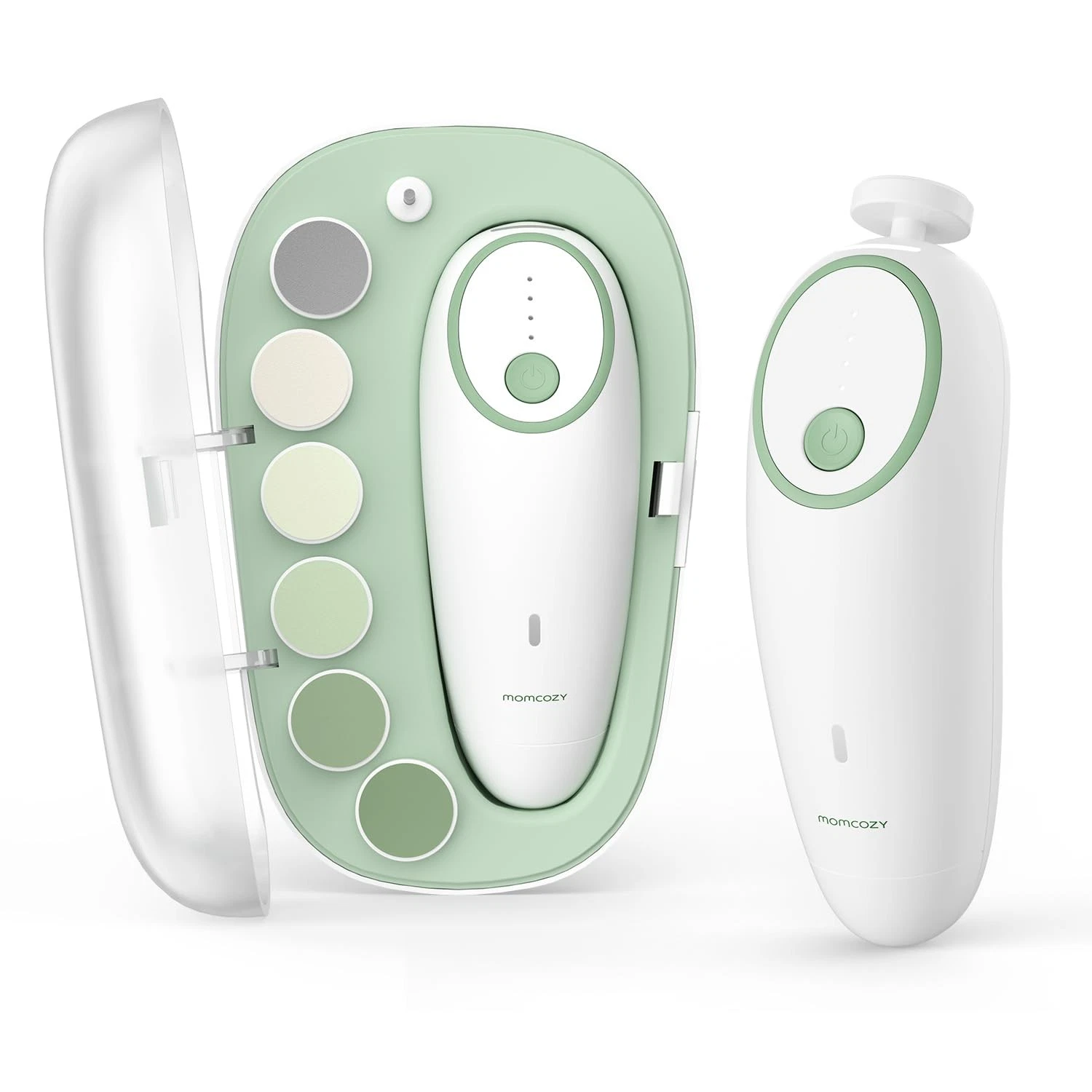Momcozy Baby Nail File Electric, Gentle Trimmer Green
