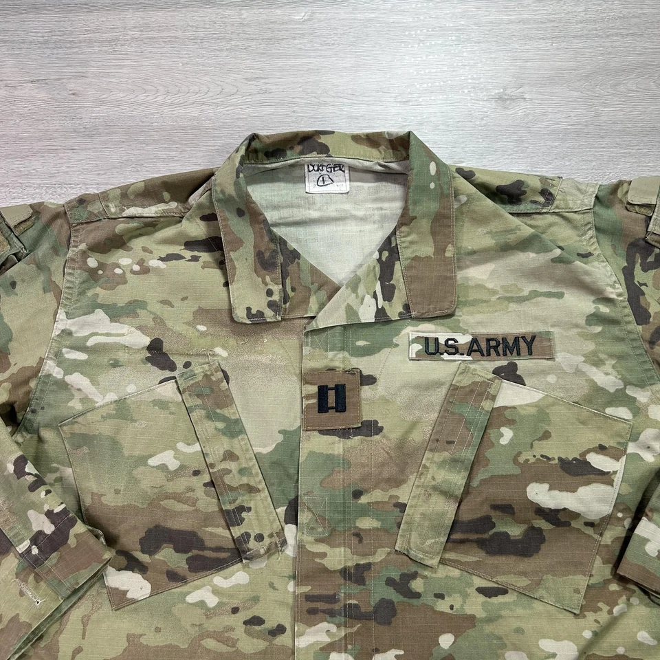 US Army Jacket Mens Extra Large Camo OCP ACU Combat Coat Ripstop Military - Image 3 of 4