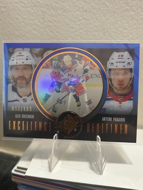 2024-25 Spx - Excellence Redefined Alex Ovechkin, Artemi Panarin #EX-1 Blue /199
