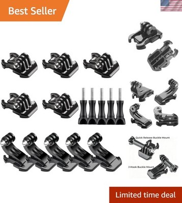 Quick Release Buckle Clip Basic Mount, Vertical Surface J-Hook Buckle Mount B...