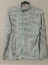 Magnolia Lane Tech Masters Augusta National Geometric Full Zip Jacket Medium 