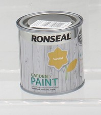 250ml Ronseal Garden Paint Brick, Wood, Stone, Metal Choice of 6 Colours Outdoor