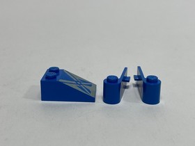 LEGO Star Wars 7131 Anakin's Podracer Printed Parts  Blue Doors Slope