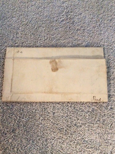 1829 Stampless Cover/Letter Boston MA to Dunstable MA Stock Transfer C#HM - Picture 2 of 3