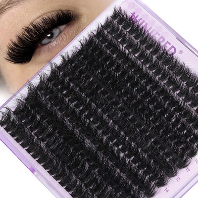 Lash Clusters Eyelash Extensions Wispy Lash Clusters 80D Individual Lashes Th...