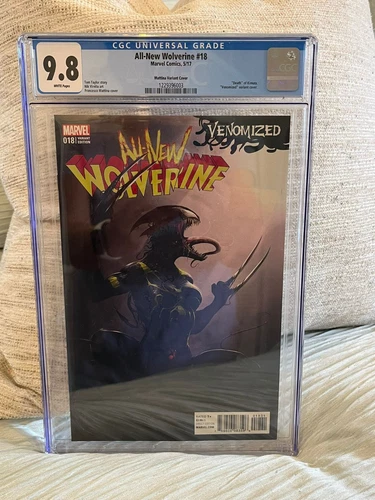 Graded All New Wolverine 18 CGC 9.8 - VENOMIZED VARIANT-MARVEL | JAN 1, 2016