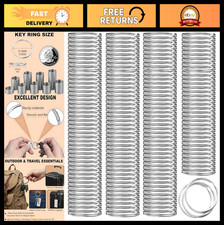 600PCS 1" Split Key Rings Bulk for Keychains  Crafts - Durable Metal Loops